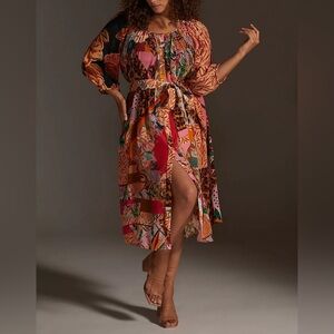 Geisha Designs Collage Midi Dress Size L